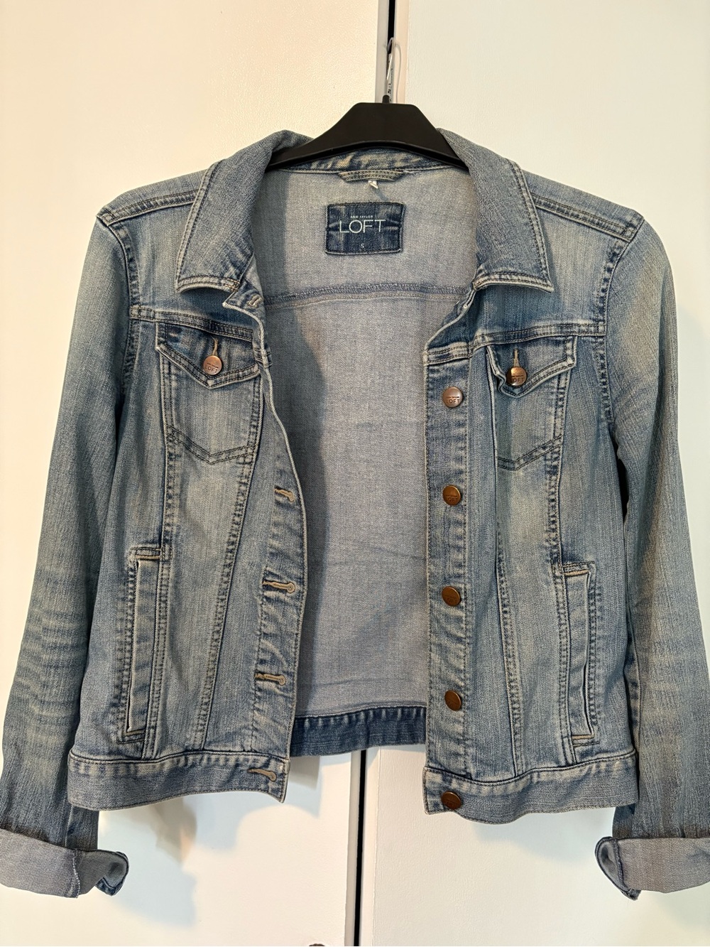 LOFT Light Wash Denim Jean Jacket
